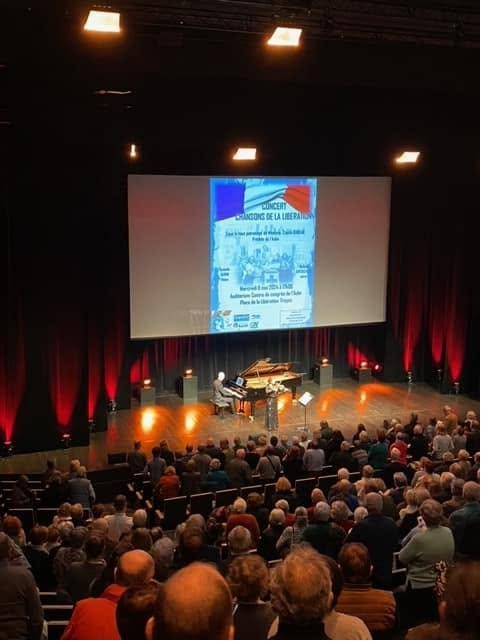 Concert à Troyes avec l’AFMD, 80e anniversaire de la Libération